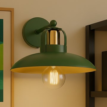 Brilagi - LED Vägglampa FLAMENGO 1xE27/60W/230V grön