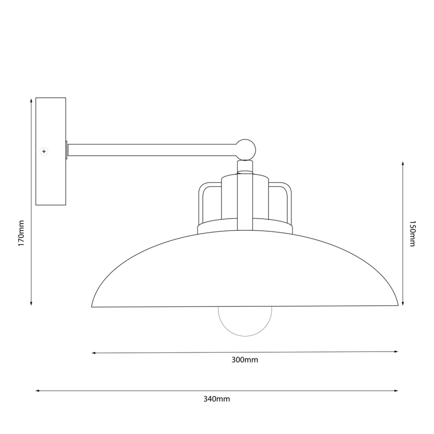 Brilagi - LED Vägglampa FLAMENGO 1xE27/60W/230V grön
