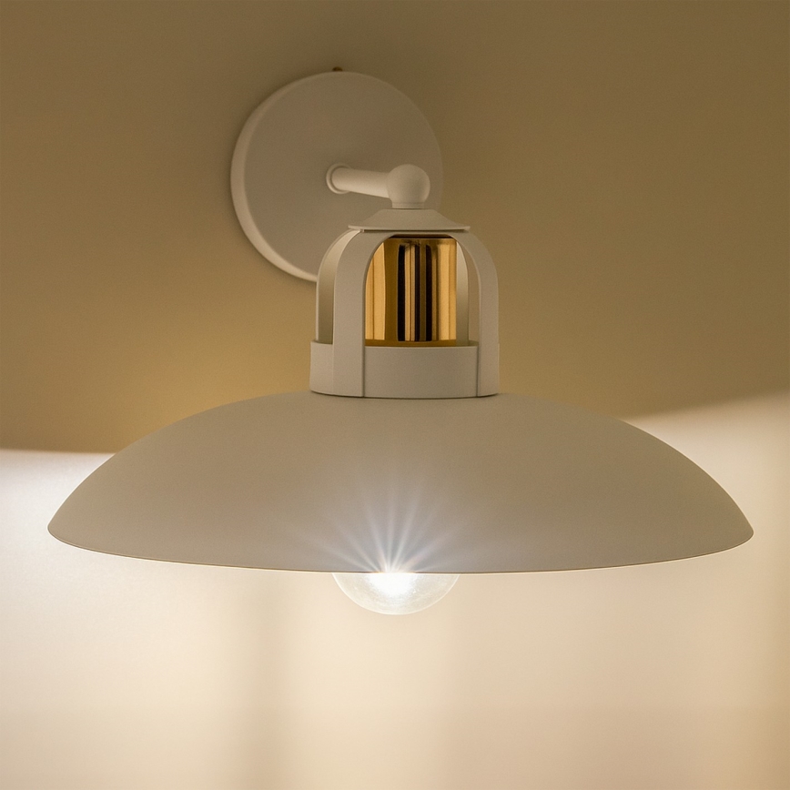 Brilagi - LED Vägglampa FLAMENGO 1xE27/60W/230V vit