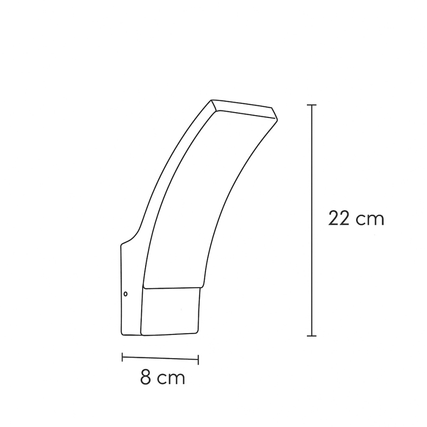 Brilagi - LED vägglampa för utomhusbruk ARCELO LED/9W/230V IP44