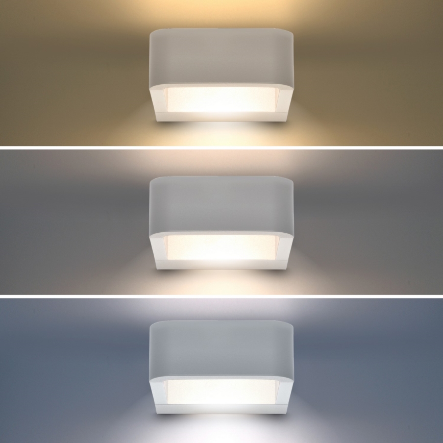 Brilagi - LED vägglampa för utomhusbruk BARI LED/7W/230V 3000/4000/6000K vit IP54