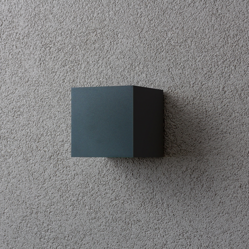 Brilagi - LED vägglampa för utomhusbruk CUBE LED/6W/230V antracit IP54