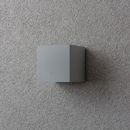 Brilagi - LED vägglampa för utomhusbruk CUBE LED/6W/230V grå IP54