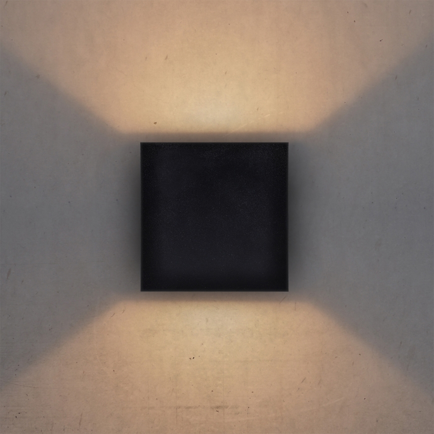 Brilagi - LED vägglampa för utomhusbruk CUBE LED/6W/230V IP54