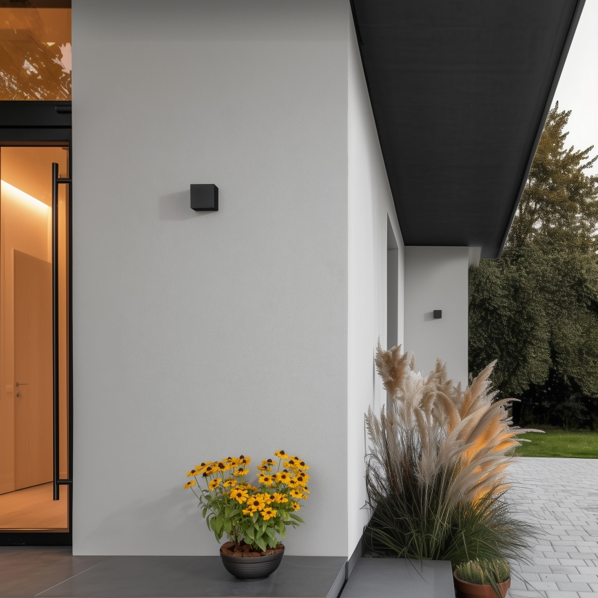 Brilagi - LED vägglampa för utomhusbruk CUBE LED/6W/230V IP54