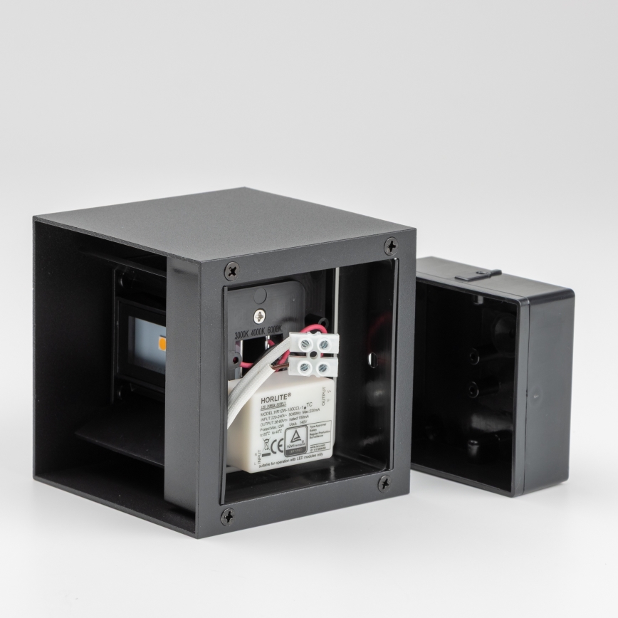 Brilagi - LED vägglampa för utomhusbruk CUBE LED/6W/230V IP54