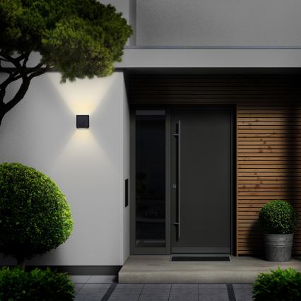 Brilagi - LED vägglampa för utomhusbruk CUBE LED/6W/230V IP54