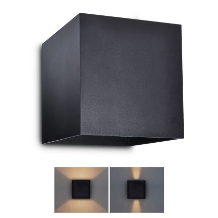 Brilagi - LED vägglampa för utomhusbruk CUBE LED/6W/230V IP54