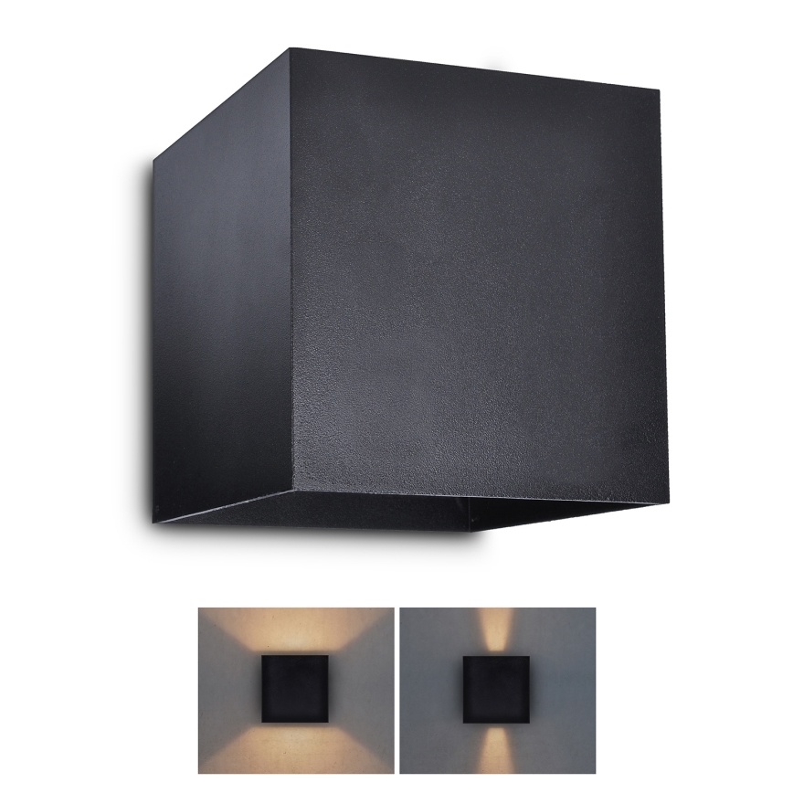 Brilagi - LED vägglampa för utomhusbruk CUBE LED/6W/230V IP54