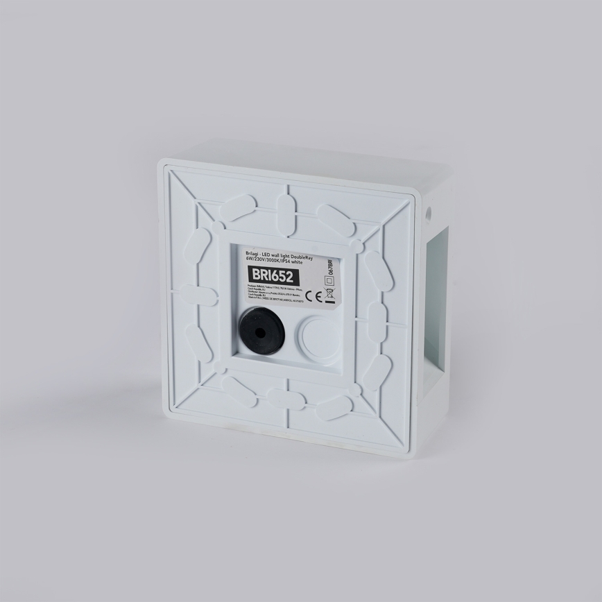 Brilagi - LED vägglampa för utomhusbruk DOUBLERAY LED/6W/230V vit IP54