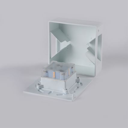 Brilagi - LED vägglampa för utomhusbruk DOUBLERAY LED/6W/230V vit IP54