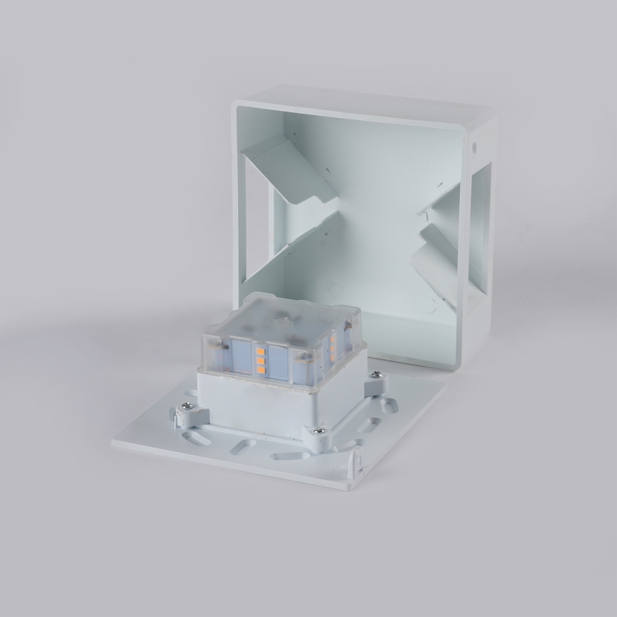 Brilagi - LED vägglampa för utomhusbruk DOUBLERAY LED/6W/230V vit IP54