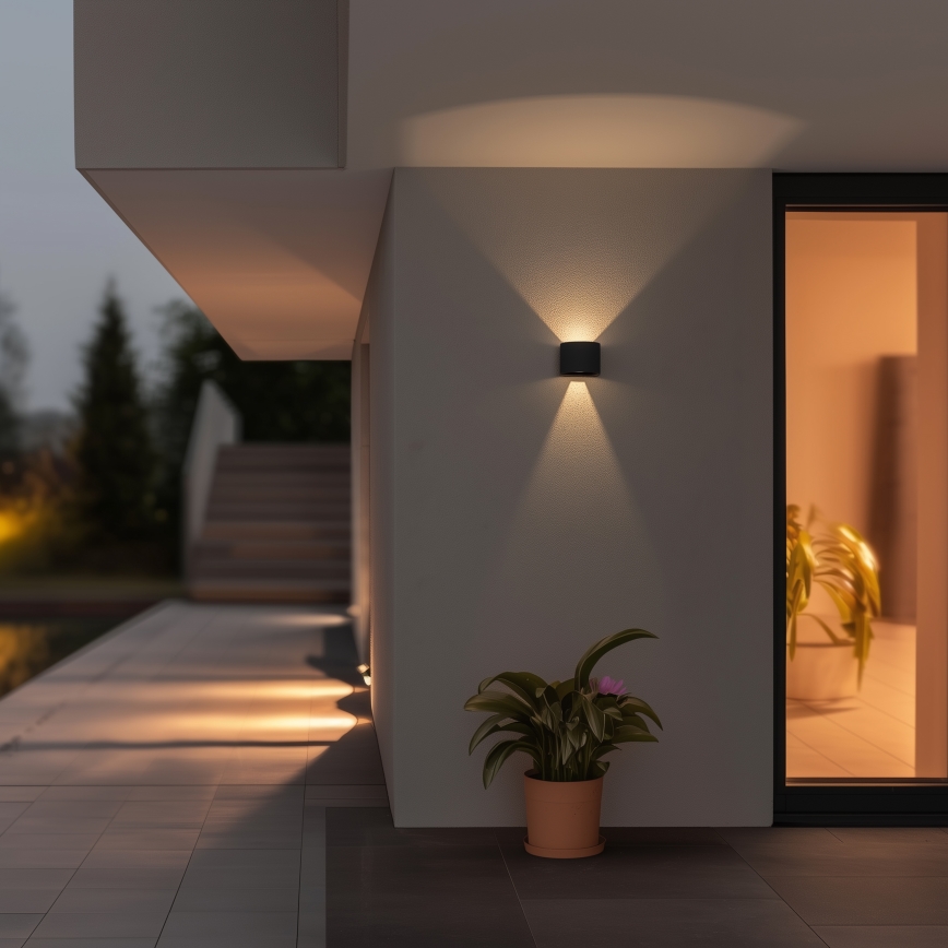 Brilagi - LED vägglampa för utomhusbruk RONDO LED/6W/230V antracit IP54