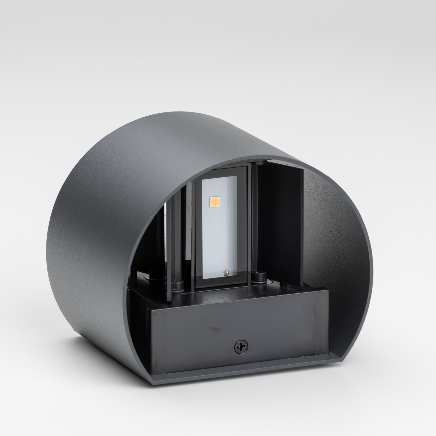 Brilagi - LED vägglampa för utomhusbruk RONDO LED/6W/230V antracit IP54