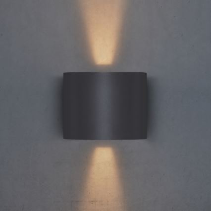 Brilagi - LED vägglampa för utomhusbruk RONDO LED/6W/230V antracit IP54