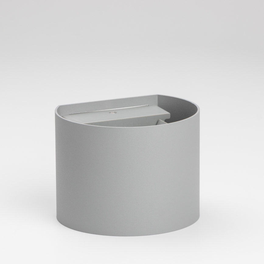 Brilagi - LED vägglampa för utomhusbruk RONDO LED/6W/230V grå IP54