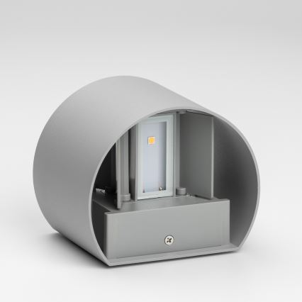 Brilagi - LED vägglampa för utomhusbruk RONDO LED/6W/230V grå IP54