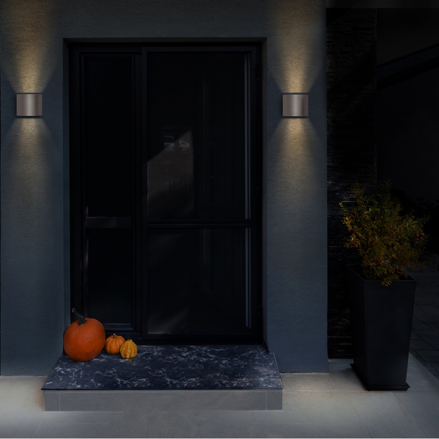 Brilagi - LED vägglampa för utomhusbruk RONDO LED/6W/230V grå IP54