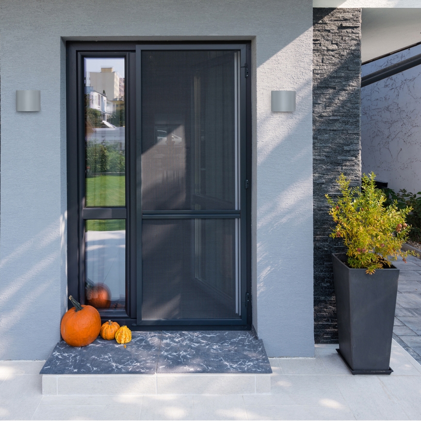 Brilagi - LED vägglampa för utomhusbruk RONDO LED/6W/230V grå IP54