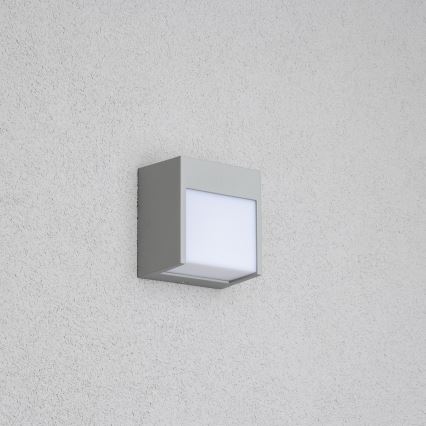 Brilagi - LED vägglampa för utomhusbruk TERNI LED/12W/230V grå IP44