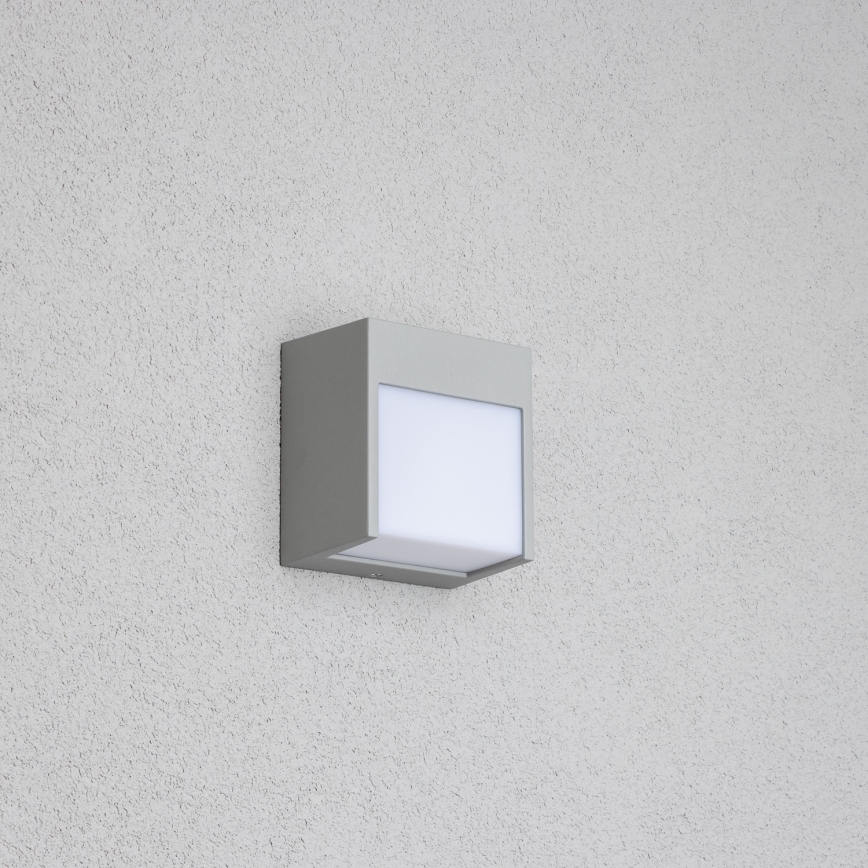 Brilagi - LED vägglampa för utomhusbruk TERNI LED/12W/230V grå IP44