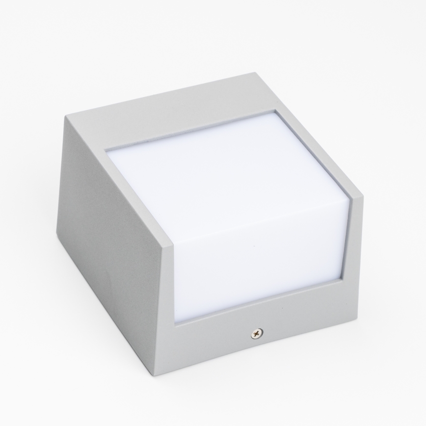 Brilagi - LED vägglampa för utomhusbruk TERNI LED/12W/230V grå IP44