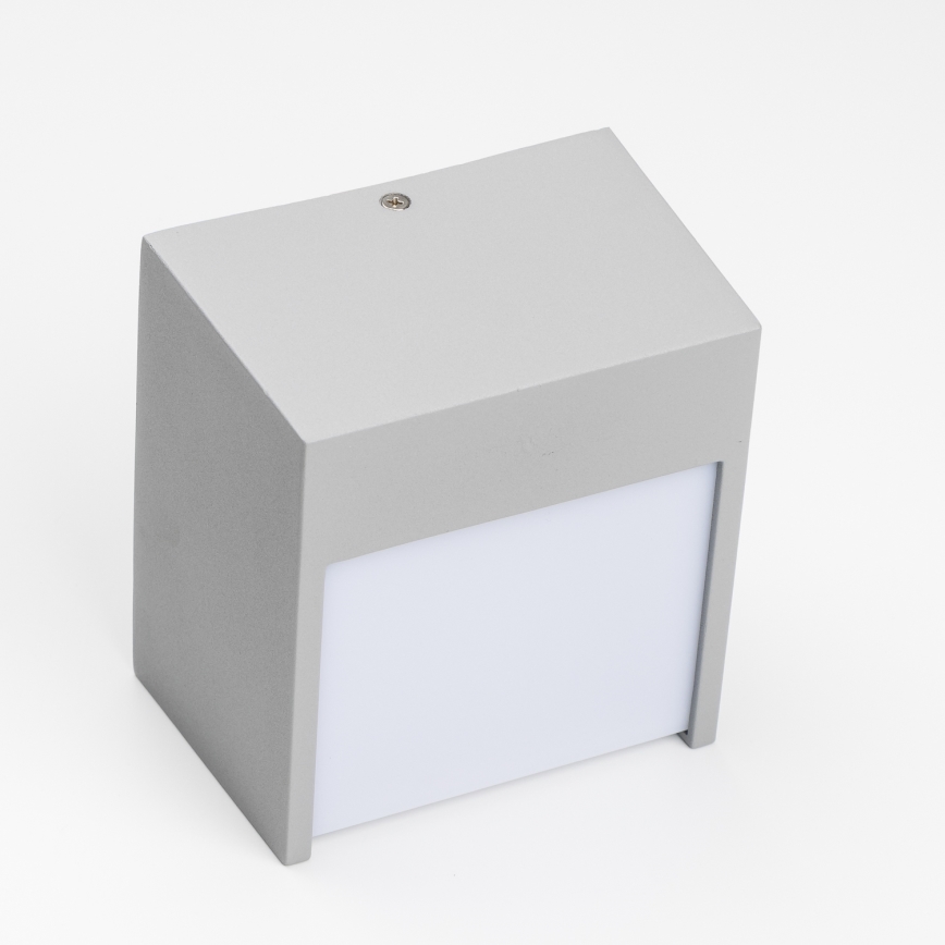 Brilagi - LED vägglampa för utomhusbruk TERNI LED/12W/230V grå IP44