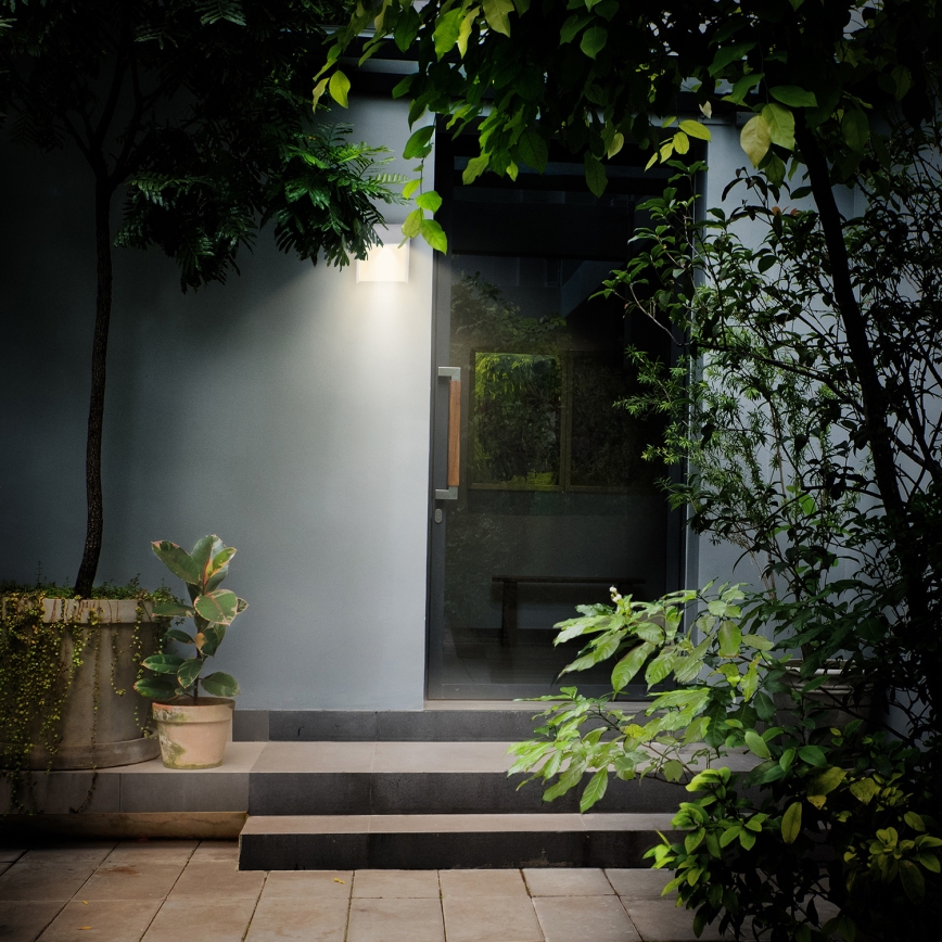 Brilagi - LED vägglampa för utomhusbruk TERNI LED/12W/230V grå IP44