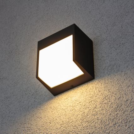 Brilagi - LED vägglampa för utomhusbruk TERNI LED/12W/230V svart IP44