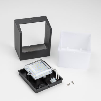 Brilagi - LED vägglampa för utomhusbruk TERNI LED/12W/230V svart IP44