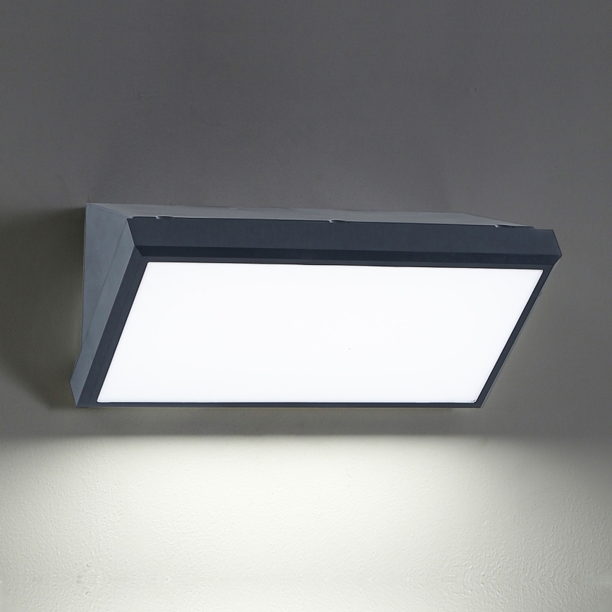 Brilagi - LED vägglampa för utomhusbruk TRIANGLE LED/20W/230V antracit IP65