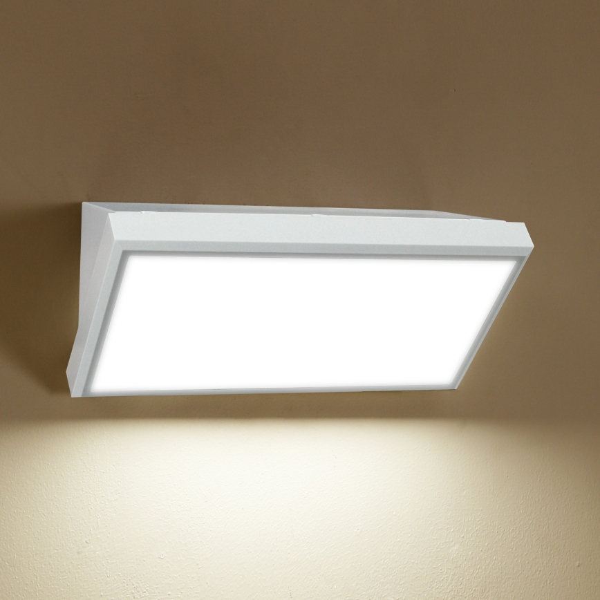 Brilagi - LED vägglampa för utomhusbruk TRIANGLE LED/20W/230V vit IP65