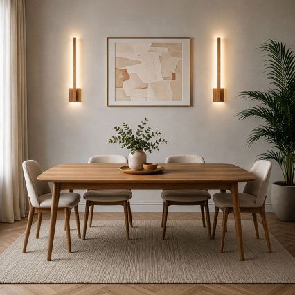 BRILAGI - LED vägglampa GARDALINE LED/90W/230V 100 cm ek