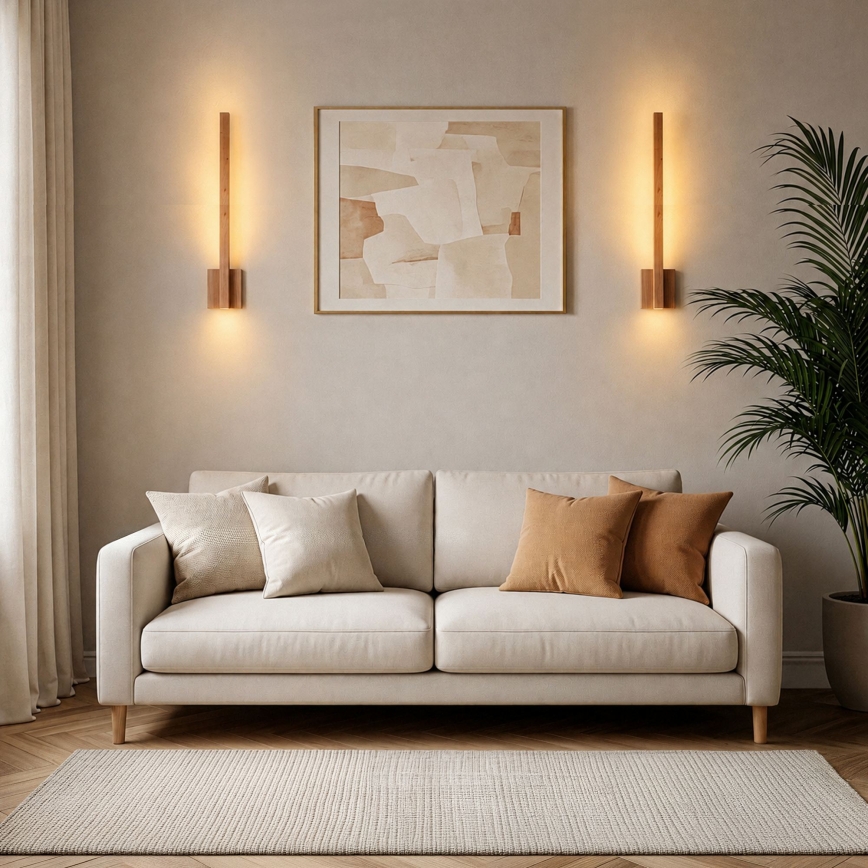 BRILAGI - LED vägglampa GARDALINE LED/90W/230V 100 cm ek