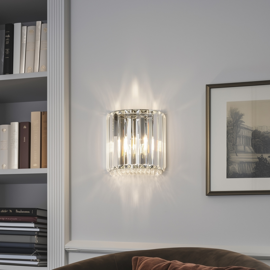 Brilagi - LED Vägglampa i kristall GLAMOUR 1xG9/42W/230V