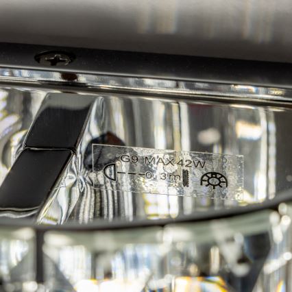 Brilagi - LED Vägglampa i kristall GLAMOUR 1xG9/42W/230V