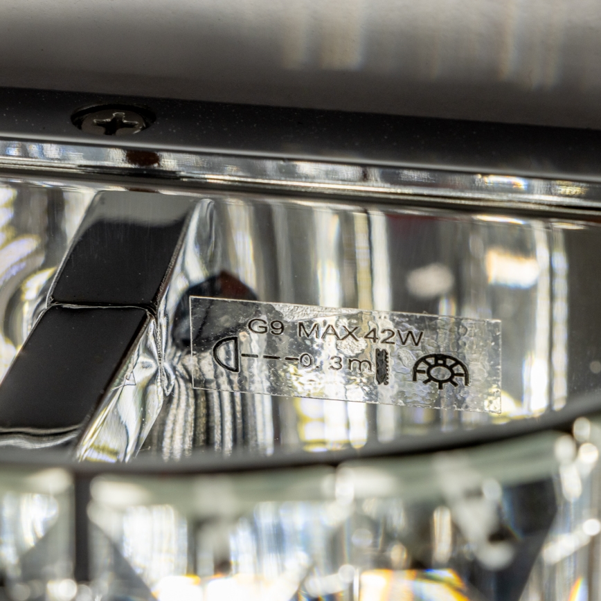 Brilagi - LED Vägglampa i kristall GLAMOUR 1xG9/42W/230V