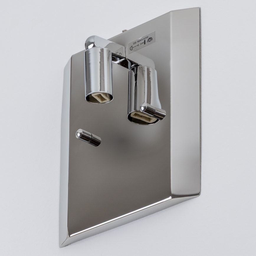 Brilagi - LED Vägglampa i kristall GLAMOUR 1xG9/42W/230V