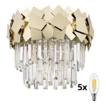 Brilagi - LED Vägglampa i kristall MIRAGE 5xE14/40W/230V