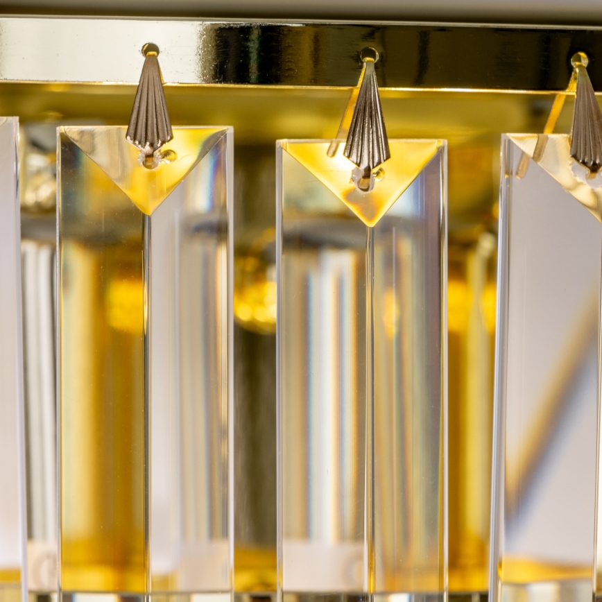 Brilagi - LED Vägglampa i kristall MOZART 2xE14/40W/230V guld