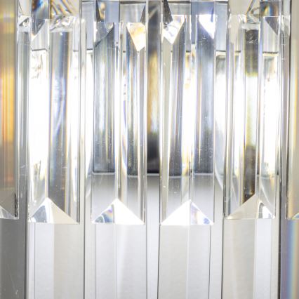 Brilagi - LED Vägglampa i kristall MOZART 2xE14/40W/230V skinande krom
