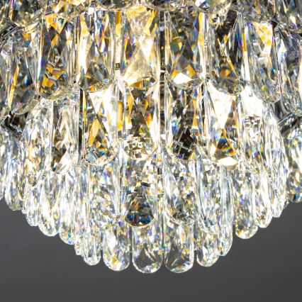 Brilagi - LED Vägglampa i kristall VELURE 5xE14/40W/230V guld