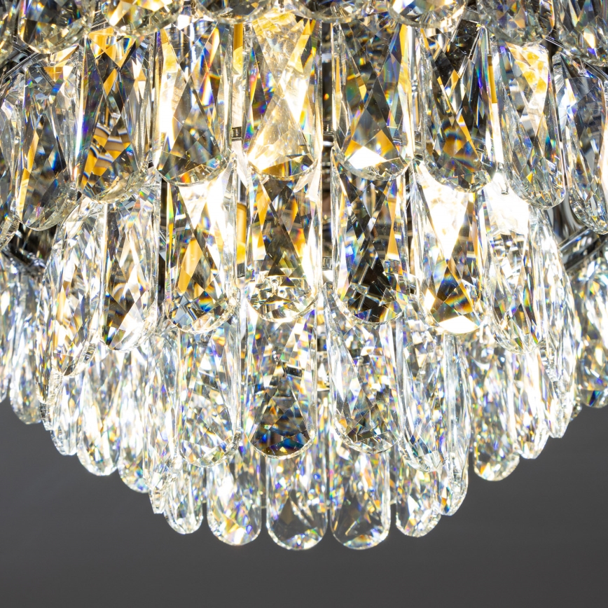 Brilagi - LED Vägglampa i kristall VELURE 5xE14/40W/230V guld