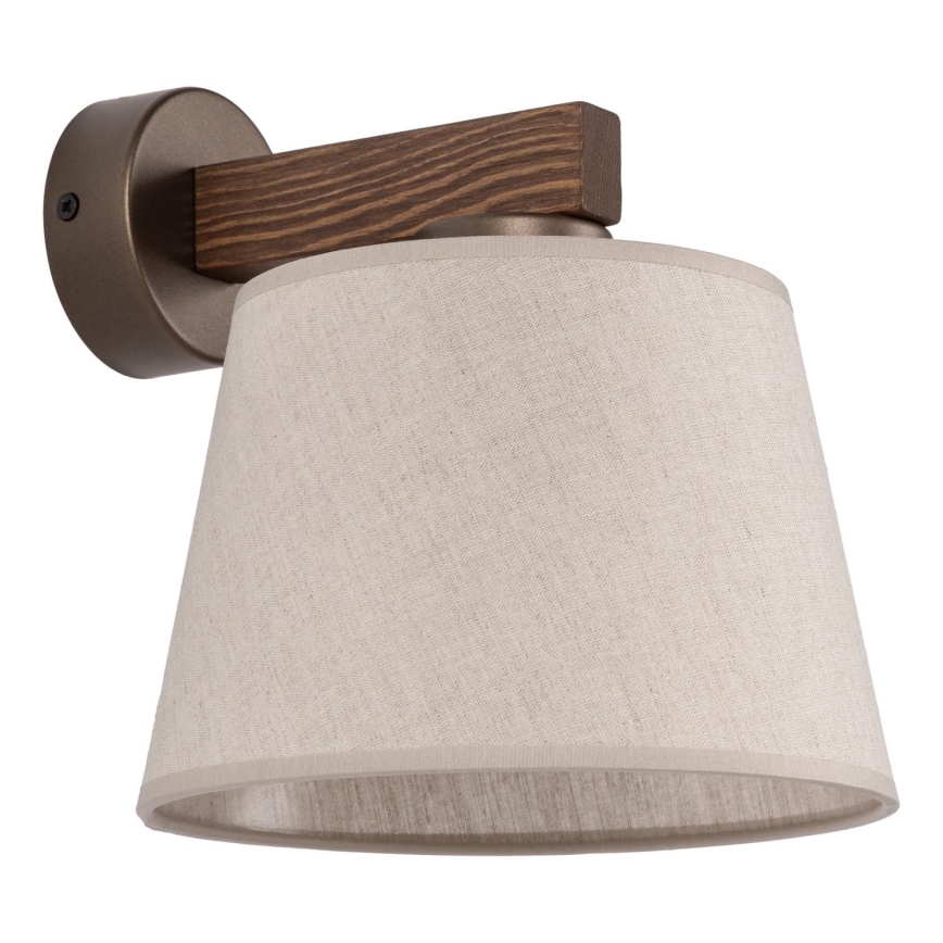 BRILAGI - LED Vägglampa LATTE 1xE27/15W/230V furu/beige
