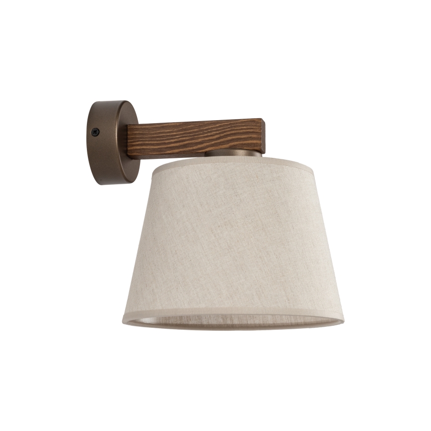 BRILAGI - LED Vägglampa LATTE 1xE27/15W/230V furu/beige