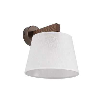BRILAGI - LED Vägglampa LATTE 1xE27/15W/230V furu/vit