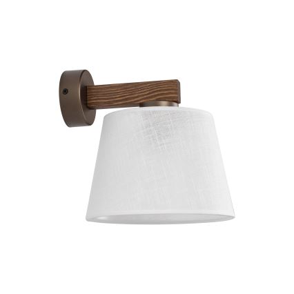 BRILAGI - LED Vägglampa LATTE 1xE27/15W/230V furu/vit