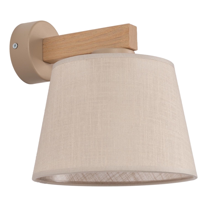 BRILAGI - LED vägglampa LATTE SABIA 1xE27/15W/230V furu/beige