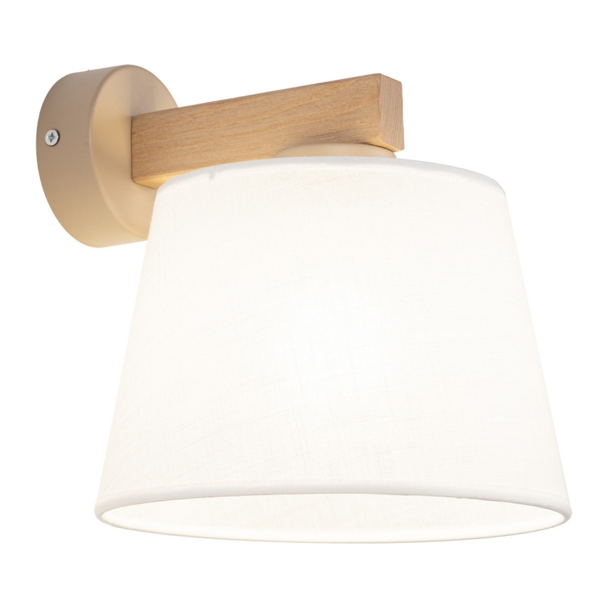 BRILAGI - LED vägglampa LATTE SABIA 1xE27/15W/230V furu/vit