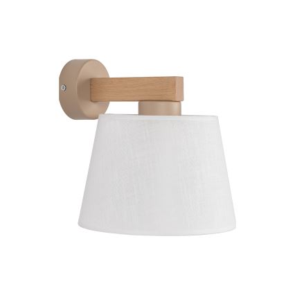 BRILAGI - LED vägglampa LATTE SABIA 1xE27/15W/230V furu/vit
